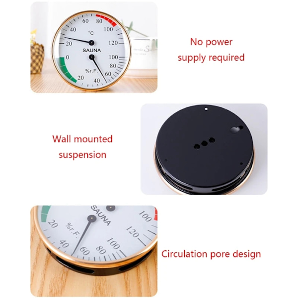 2 In 1 Termometer Hygrometer Indendørs Fugtighed Temperatur Meter Måler