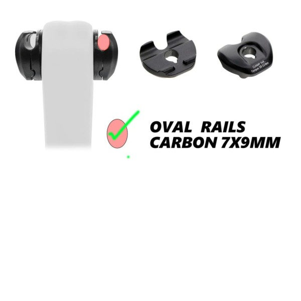 Carbon Rail Cusion Pad Sadel Aluminium Clips