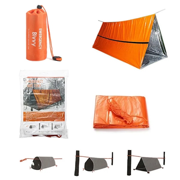 2 Person Emergency Shelter Survival Tent Kit