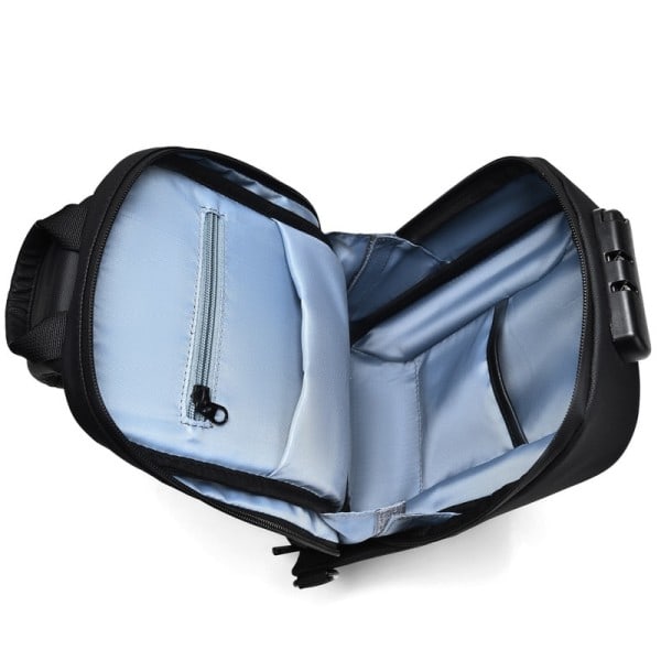 Herr Stöldskydd Multifunktion Axlar väska Vattentät Rese Pack Messenger Crossbody