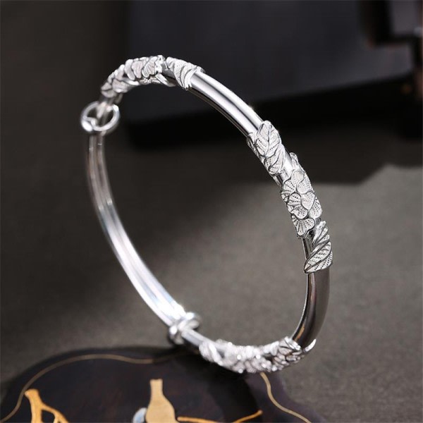 925 sterling sølv original designer blomstrende blomster armbånd armbånd for kvinner