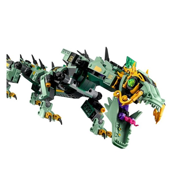 Kompatibla hoppande 70612 Ninjagoes Gröna Ninja Mech Dragon Blocks