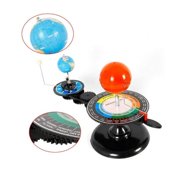 Solar System Model Roterende Solar System Jorden Og Månen Omkring Solen Børn Legetøj