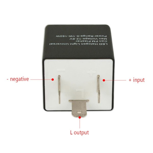 Vakaa 12V 24V 3nastaa LED Flasher Rele Auto Moottoripyörä Valo Lisävarusteet