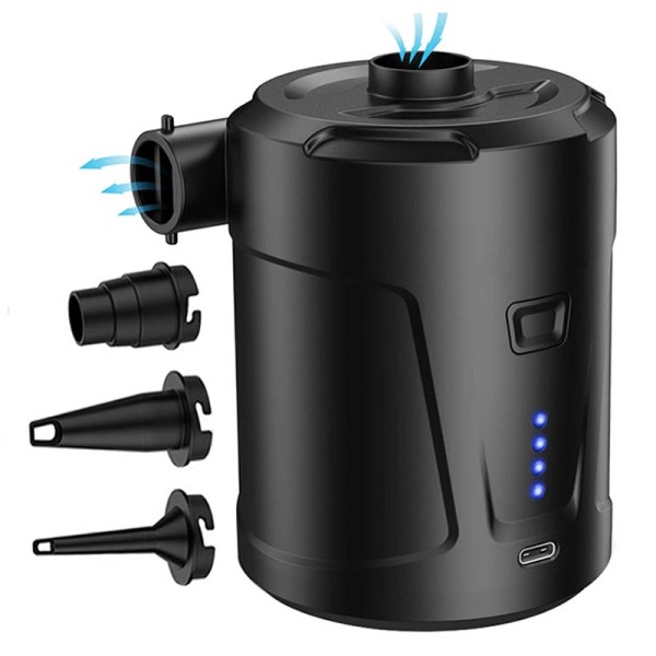 Bærbar Trådløs Luft Kompressor Inflator/Deflator Pumper for oppblåsbare puter Luft senger Båt svømming ring
