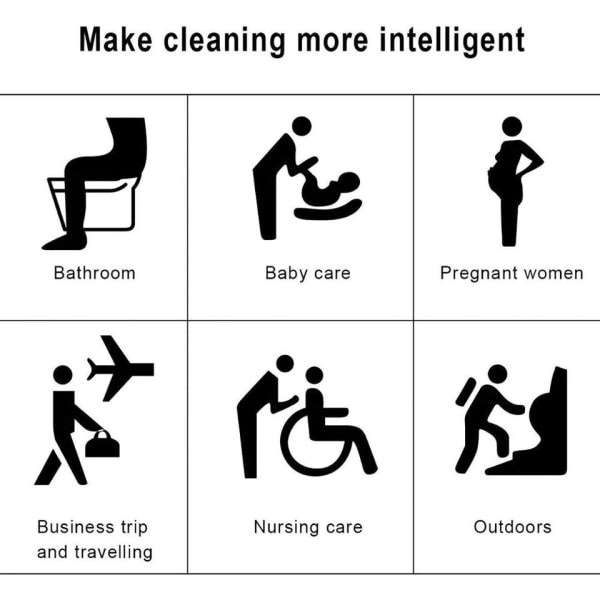 Bærbar bidet - reise håndholdt bidet flaske med uttrekkbar spray dyse