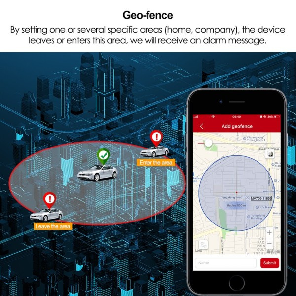 Relä GPS Spårare Bil Motorcykel GPS Realtid Spår