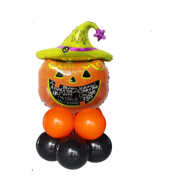 Halloween græskar spøgelse heks flagermus folie balloner sæt