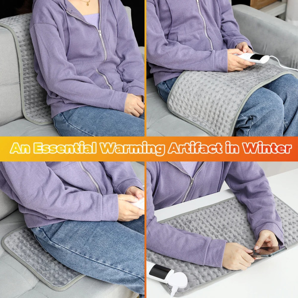 El värme filt uppvärmd matta elektro lakan underlägg för säng soffa varm vinter termisk filtar värmare 58*29CM