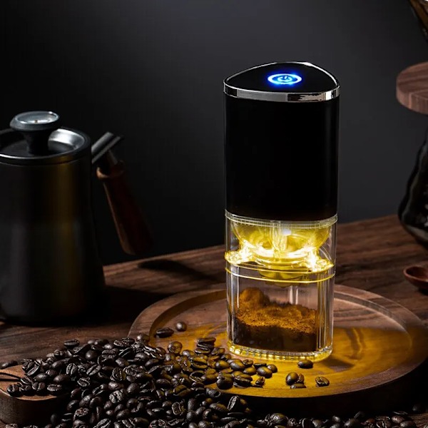 Bärbar Elektrisk Kaffe Kvarn TYP C USB Ladda Keramik Slipning Core Hem Kaffe Bönor Pulverizer Bästa kvalitet Kvarn