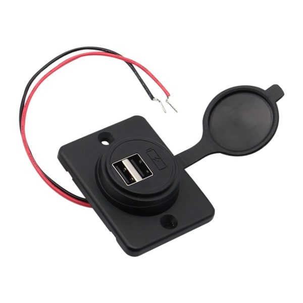 Kaksois USB lataus virta pistorasia 4.2A 12V 24V auto moottoripyörä adapterit pistoke laturi