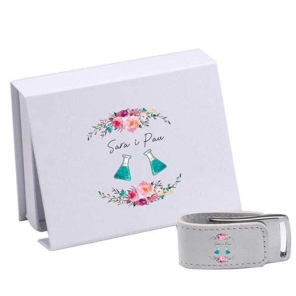 Flash Pen Drives 128GB Pendrive Leather Usb + White Box