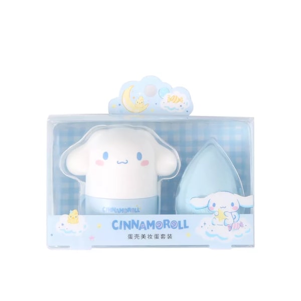 Tecknad Sanrioed Kawaii Cinnamoroll Skönhet Ägg Miniso Flicka Hjärta My Melody Makeup Puff