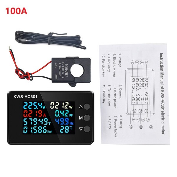 Wattmeter Power Meter Voltmeter Power Analyzer El Meter