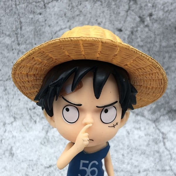 15 cm One Piece Luffy Figure Anime Figurine Q Version Monkey D Action Figures