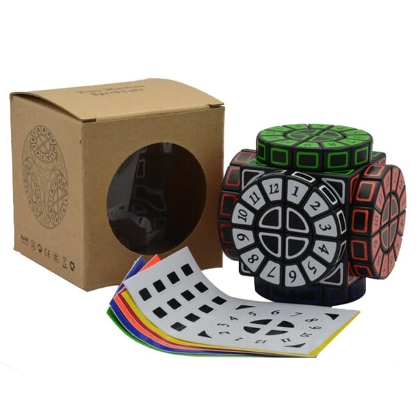 Virallinen Aika Machine magia kuutio musta tarrat 2x2 aika kone digitaalinen Cubo Magico luova palapeli
