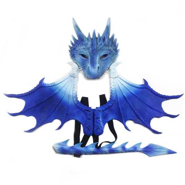 Dragon Mask Wing and Tail Dragon Wing Kostumer Mote Cosplay Kostume Fest Wing Rekvisitter
