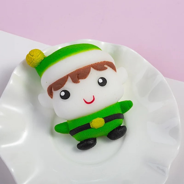 Jul Squishy Legetøj Julemand Antistress Squeeze Soft Sticky Squishi Stress Relief legetøj