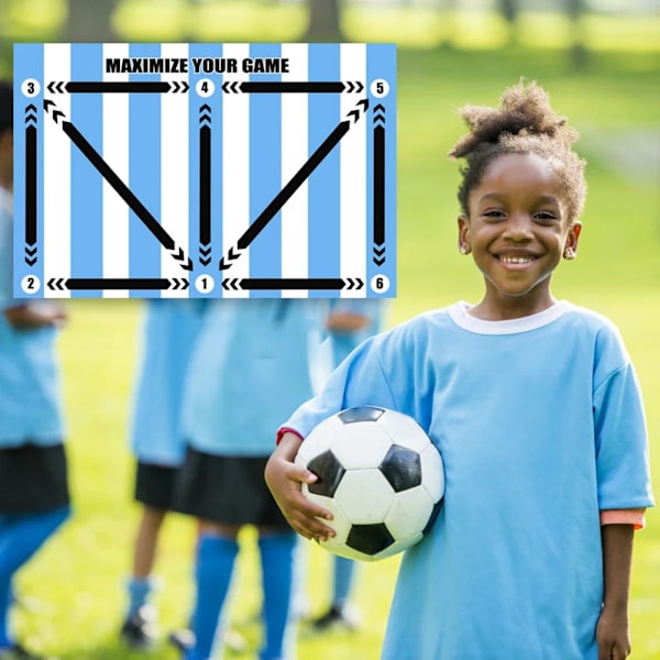Fotboll träning matta hållbar halkfri vikbar barn vuxna dribbla träning matta fotboll träning inomhus vårdörr utrustning