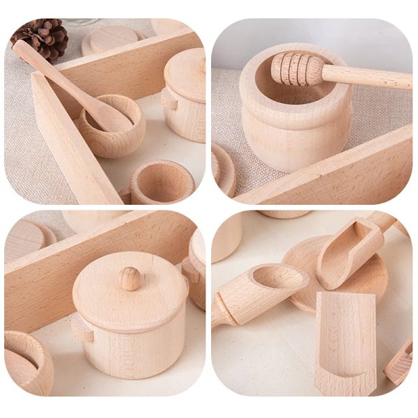 Montessori Sensory Puzzle Puzzle Lelut setti