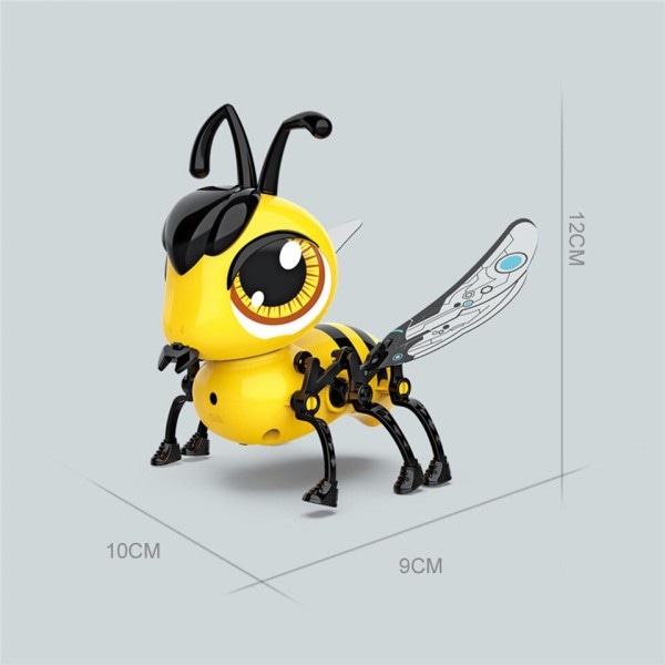 Honningbi Gul Hvid Legetøj Gør-det-selv Samlet Touch Sensing Bee Insekt STAM Legetøj