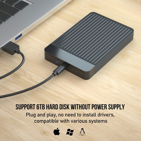 2,5 tum USB3.0 Hårddisk väska extern hd väska kapsling usb till sata hårddisk box ficka