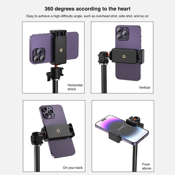 Overhead skrivebord montering med magnetisk telefon holder kuglehoved klemme montering til webcam holder arm