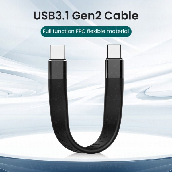 USB Tyyppi C To USB C 3.1 Gen2 10Gbps Data kaapeli MacBook Pro USB C PD 60W 3A QC3.0 pikalataus johto