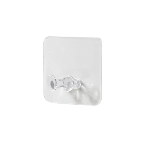20 delar krok strömplugg fäste prydligt hängande ställ PVC vägg krok stark vidhäftning sömlös transparent vattentät