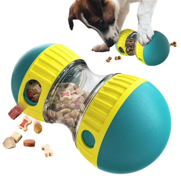 Hund leksak tumlare läckande mat boll elliptisk spår rullande boll långsamt matar skyddar magen ökar intelligens husdjur tillbehör
