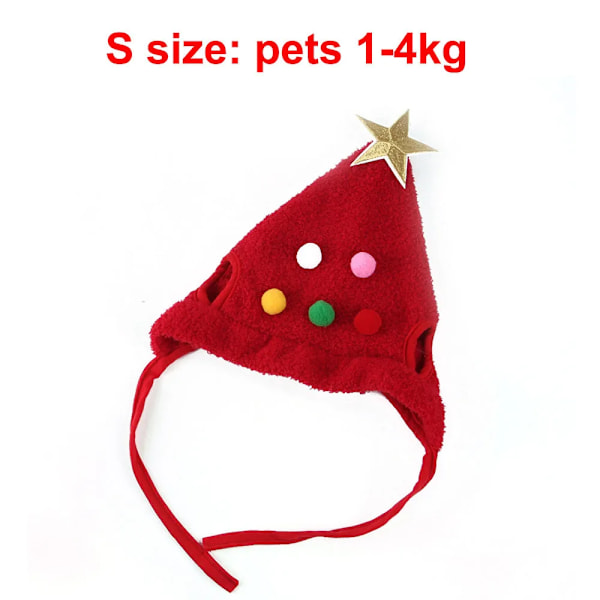Jul Valp Hund Katt Dräkt Jul Katt Tomten Älg Hatt med bandana haklapp halsduk set katt tillbehör