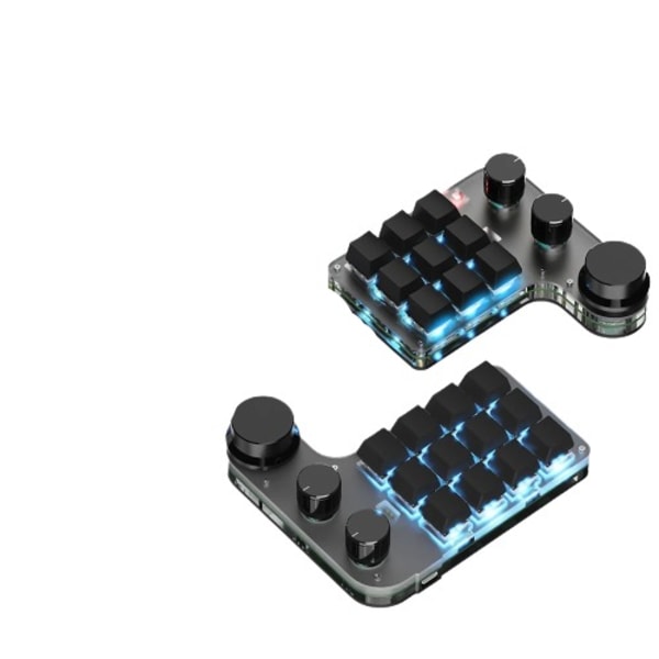 Programmering Makro Egendefinert knapp tastatur RGB 3 tast Kopier Lim inn Mini knapp Photoshop Gaming tastatur