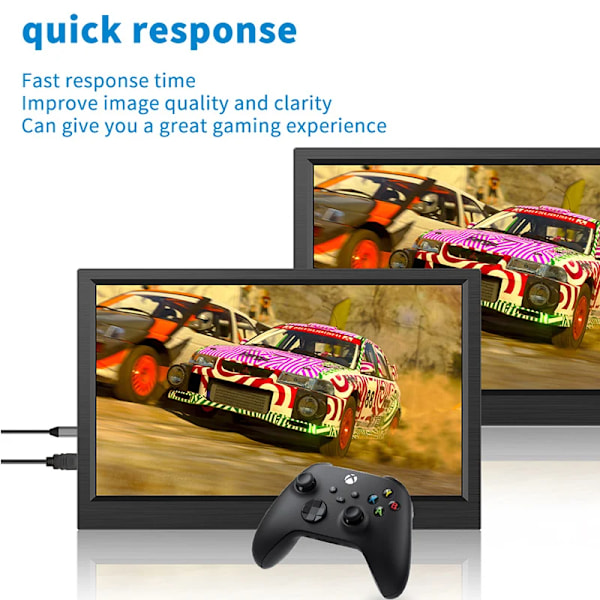 11,6 tum Bärbar Monitor HDMI-kompatibel Laptop andra skärm Gaming Utökad Display