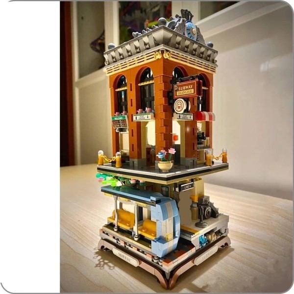 Mini Blocks City Subway Station Platform Model DIY Building Blocks European style Bricks Legetøj