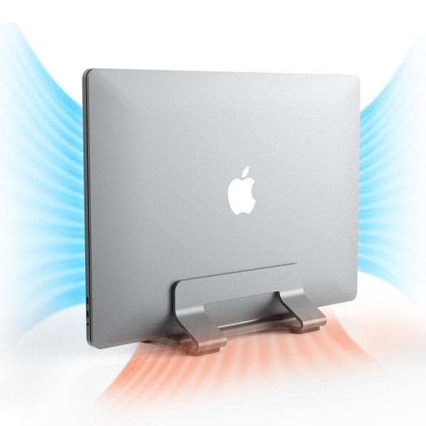 Lodret Laptop Stand Aluminium Justerbar Laptop Holder