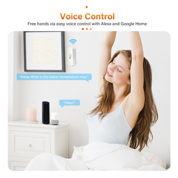 WiFi Temperatur Fugtighed Sensor Smart Life APP Monitor Smart Home