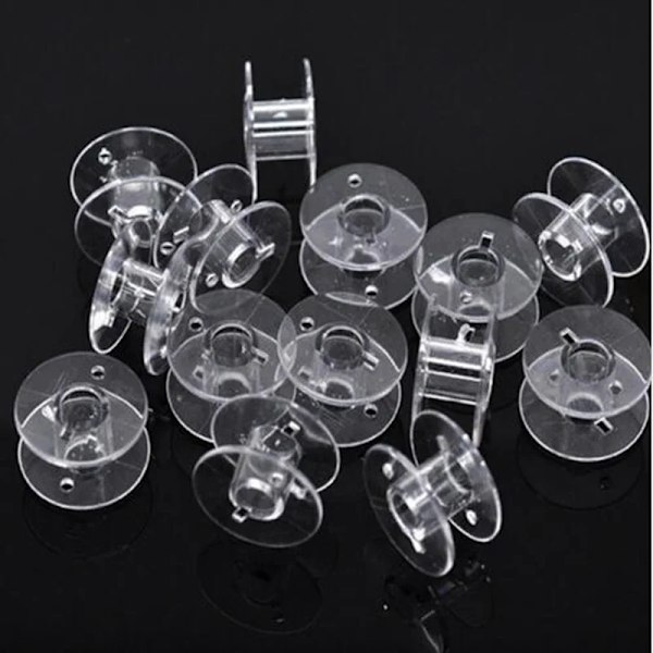 25 stykker Klar Sy Maskine Spoler Spoler Tomme Spoler