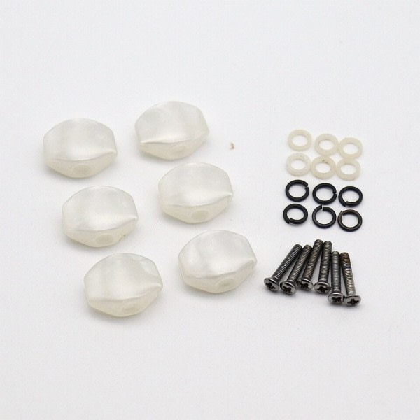Guitar tunere maskine hoved knapper hvid perle tuning key