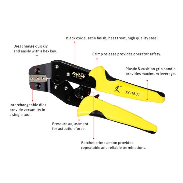 Wire Crimpers Multifunktionel Engineering Ratcheting Terminal Crimping Tang