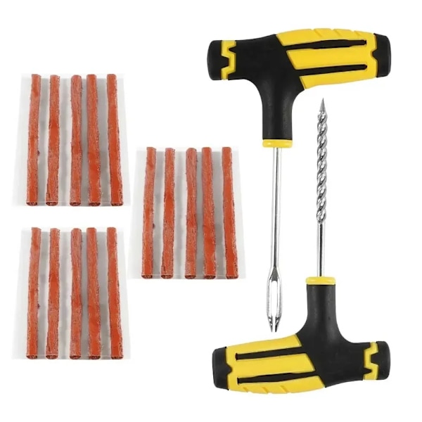 Auto Bike Tubeless Däck Däck Punktering Plug Garage Verktyg med gummi list