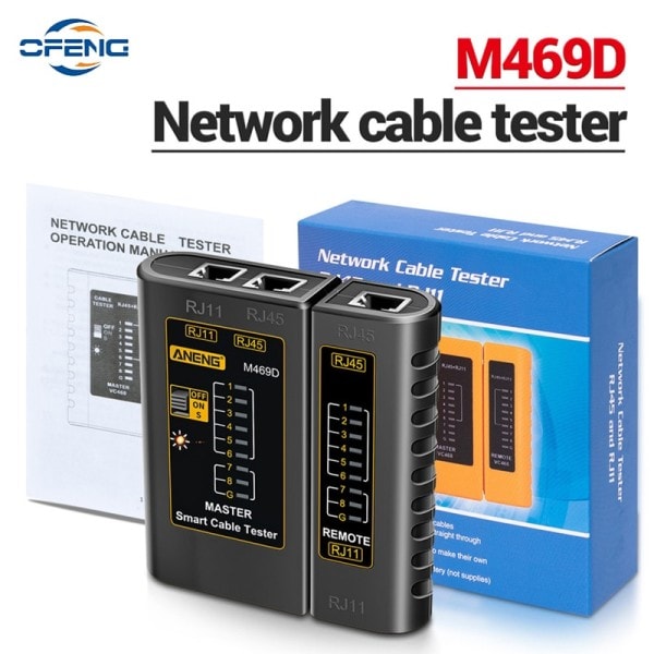 Kabel LAN tester Netværk Kabel Tester RJ45 RJ11 RJ12 CAT5 UTP LAN Kabel Tester Netværksværktøj