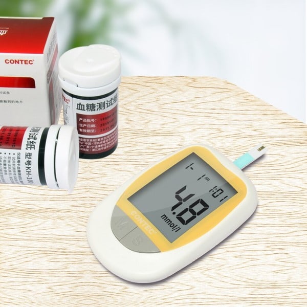 Blod glukos mätare testare testremsor och lansetter medicinsk blod socker mätare