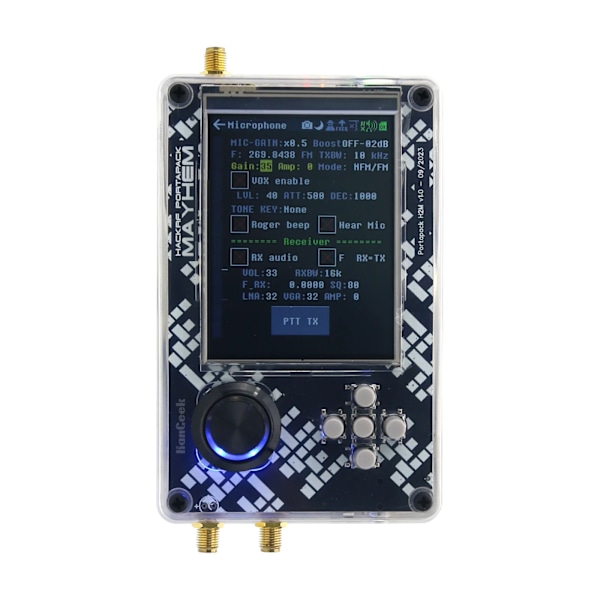PortaPack H2M Signatur Edition til HackRF One R9 V2.0.0 SDR Radio MAX2839 10,00MHZ TCXO Analog GPS Samlet