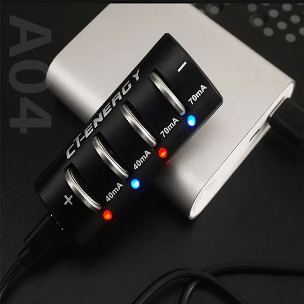 LED skjerm 3,7V 3,6V 4 spor litium batteri lader for USB hurtiglader