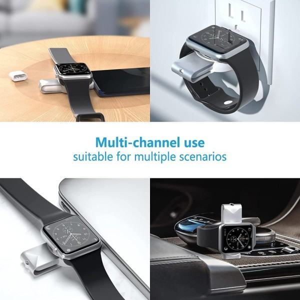 2 in 1 magneetti langaton laturi Apple Watch 8 7 6 5 4 3 2 SE Ultra nopea lataus jalusta iWatch Apple Watch  Laturi