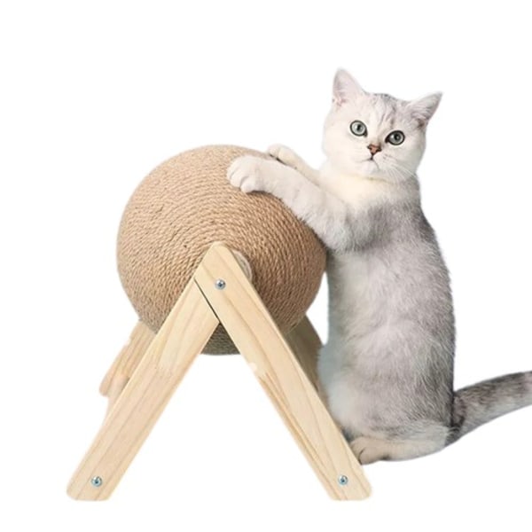 Bästa kvalitet Katt Krapning Bol Leksak Kattunge Sisal Rep Bol Bräde Slipning Tassar Leksaker