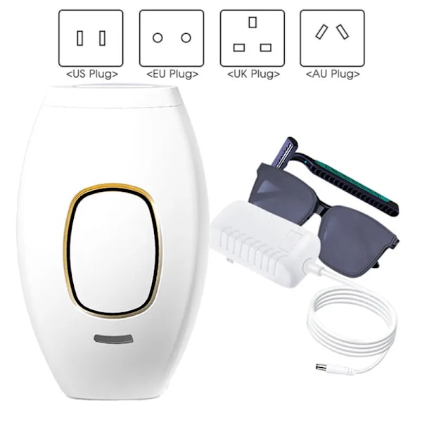 Body Bikini IPL 500,000 Flash Depilator Pulser Permanent Laser Epilator Smertefri For Kvinner Hårfjerning
