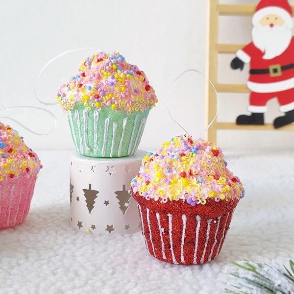 Jul tre is krem kake anheng søt god jul hengende pynt