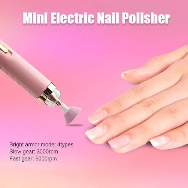 5 i 1 Elektrisk Nagellack Borr Maskin Med Lätt Portabel Mini Elektrisk Manikyr Konst Penna Verktyg