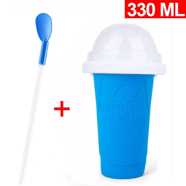 Jääpalakone kuppi 330ml smoothiet kuppi tee-se-itse jäätelö pika jäätelö silikoni puristus kuppi